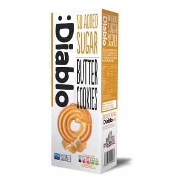 Diablo Sugar-Free Butter Cookies Sweetened with Maltitol | 135g