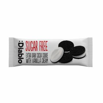 Diablo Sugar-Free Extra Dark Sandwich Cookies w/Vanilla Cream | 44g