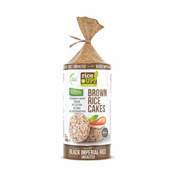 RiceUP Black Imperial Rice Brown Rice Cakes 120g