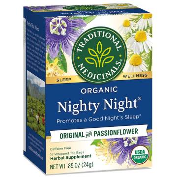 Organic Nighty Night Tea Traditional Medicinals, 16 bags