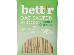 Bett'r Organic Oat Salted Sticks Basil & Oregano 50g