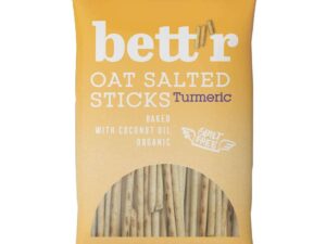 Bett'r Organic Oat Salted Sticks Tumeric 50g