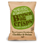 Brown Bag Crisps West Country Farmhouse Cheddar and Onion 40g