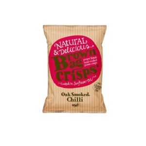 Brown Bag Crisps Oak Smoked Chilli 40g – artisan hand-cooked potato crisps