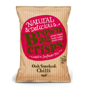 Brown Bag Crisps Oak Smoked Chilli 40g