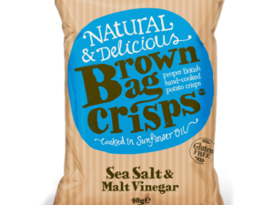 Brown Bag Crisps Sea Salt & Malt Vinegar 40g