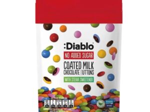 Diablo No Added Sugar Coated Milk Chocolate Buttons | 40g