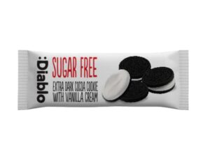 Diablo Sugar-Free Extra Dark Sandwich Cookies w/Vanilla Cream 44g