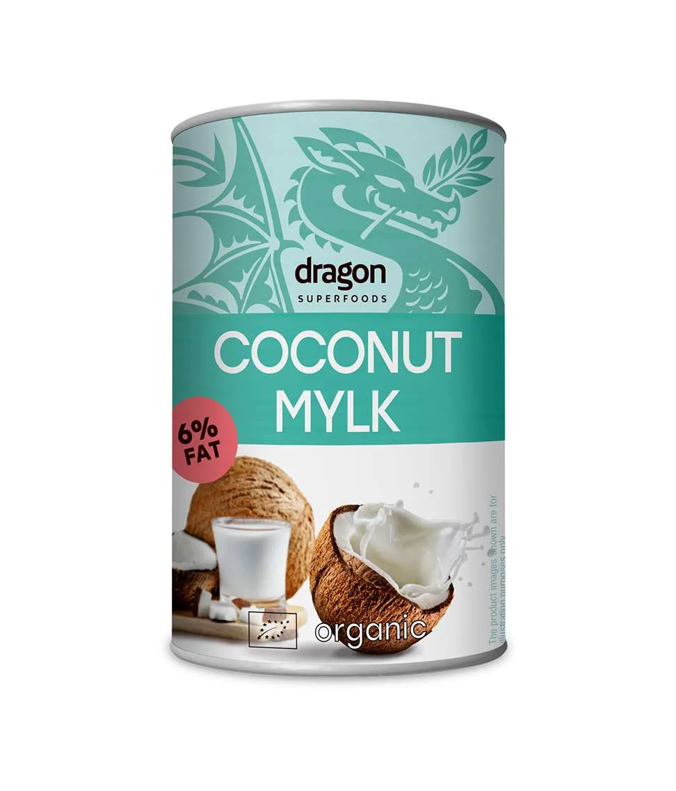 Dragon Superfoods Organic Coconut Milk, 6% Fats 400g