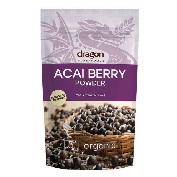 Dragon Superfoods Organic Acai Berry Powder Freeze Dried 75g - Image 1