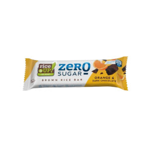 RiceUp! Zero Sugar Brown Rice Bar Orange and Dark Chocolate 18g – healthy low sugar snack bar