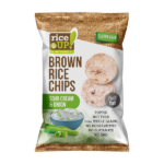 RiceUP! Brown Rice Chips Sour Cream & Onion 25g