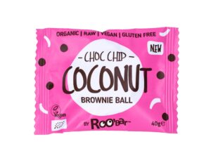 Roobar Organic Brownie Ball Coconut Chocolate Chip 40g