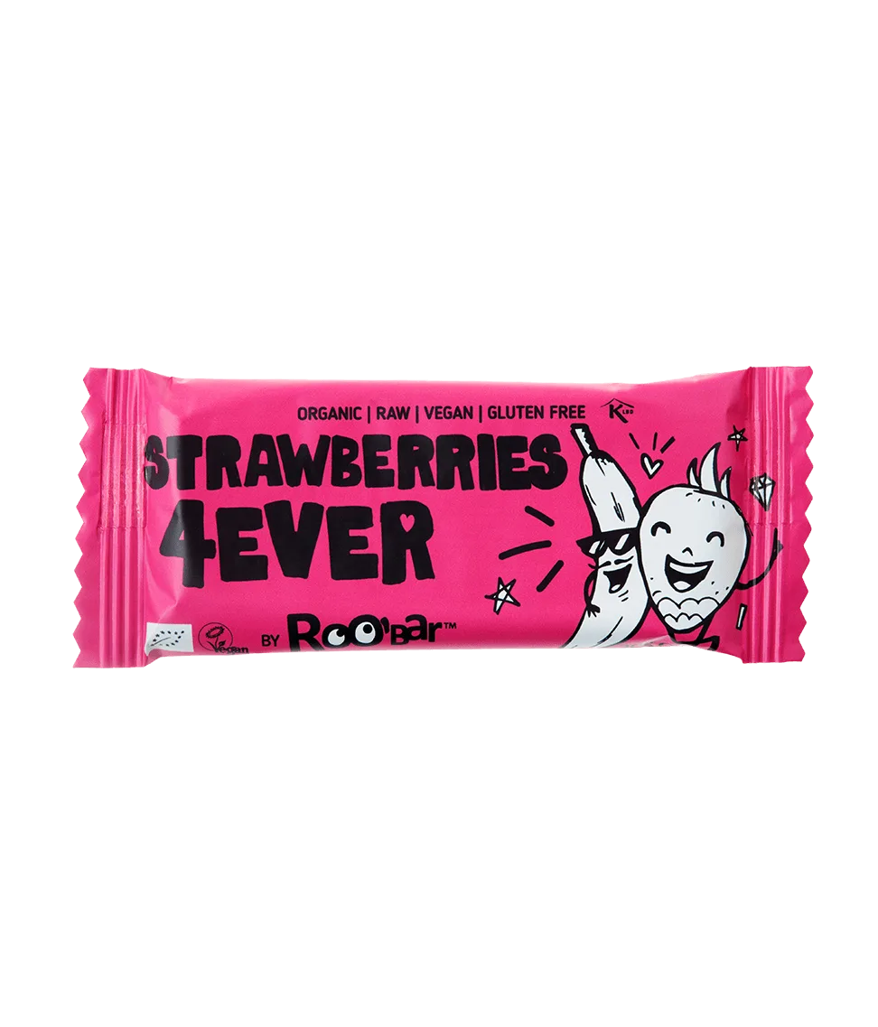 Roobar Organic Strawberries 4ever Bar 30g