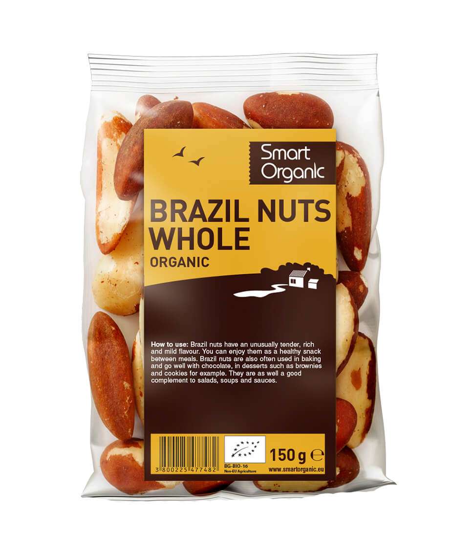 Smart20Organic20Brazil20Nuts20Whole20150g.jpg Smart Organic Brazil Nuts Whole 150g - Image 1