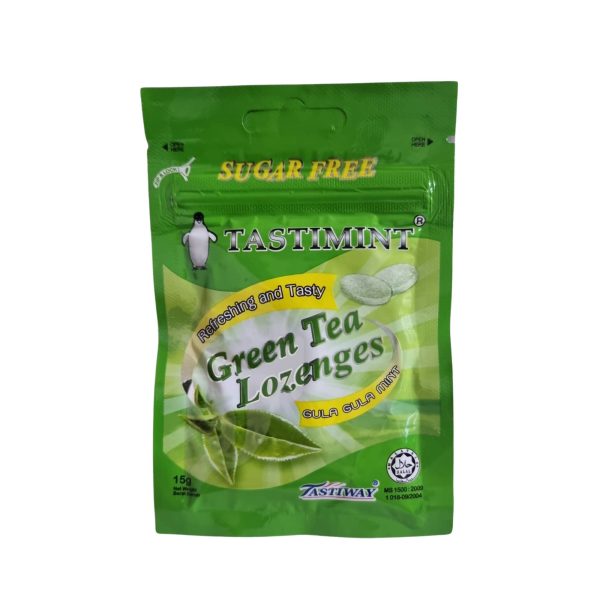 TastiMint Sugar Free Green Tea Lozenges 15g - Image 1