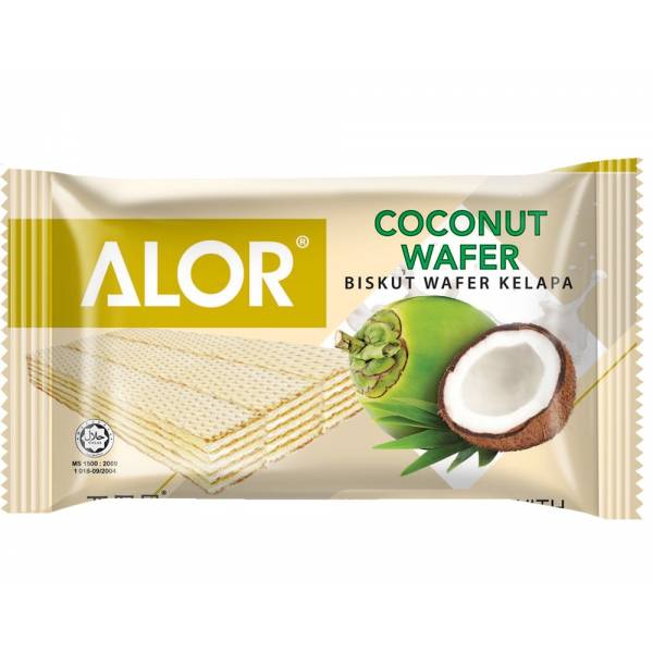 Tastiway_ALOR_Coconut_Wafer_21g_bar1-600x600 Alor Coconut Wafer 210g (21g x 10 packs) - Image 2