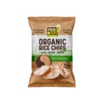 RiceUp! Organic Brown Rice Chips Chia and Quinoa 25g – healthy wholegrain snack chips