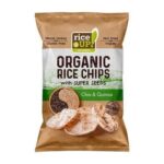 RiceUP! Organic Brown Rice Chips Chia & Quinoa 25g