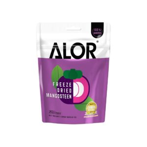 Alor Freeze Dried Mangosteen 15g – light crunchy freeze-dried tropical mangosteen snack