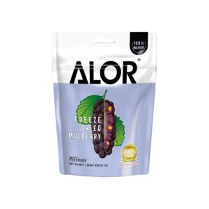 Alor Freeze Dried Mulberry 15g – light crunchy freeze-dried antioxidant-rich mulberry snack
