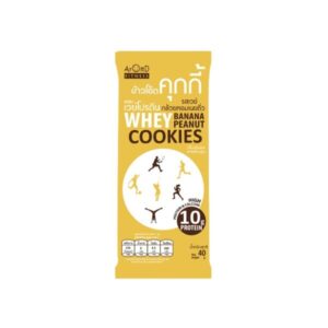 AROM-D Whey Oat Cookie Banana Peanut 40g – high protein whey oat cookie snack