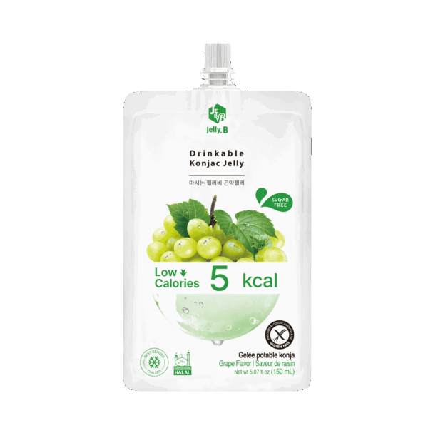 Jelly B Drinkable Konjac Jelly Green Grape 150ml - Image 1