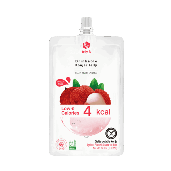 Jelly B Drinkable Konjac Jelly Lychee 150ml - Image 1