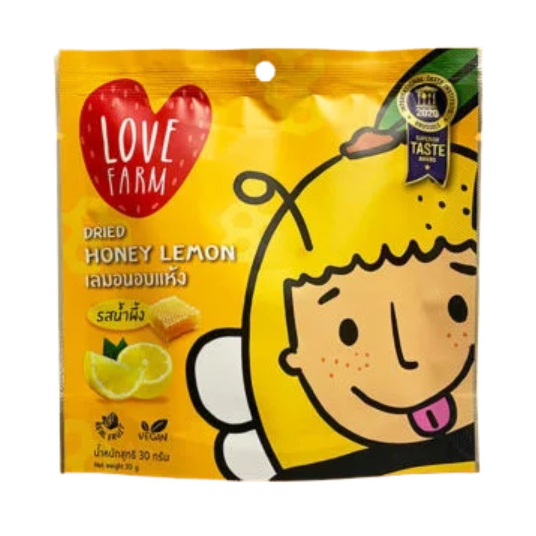 LOVE FARM, Dried Honey Lemon - 30g LOVE FARM Dried Honey Lemon 30g - Image 1