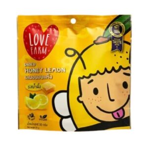 LOVE FARM Dried Honey Lemon 30g – natural dried honey lemon fruit snack