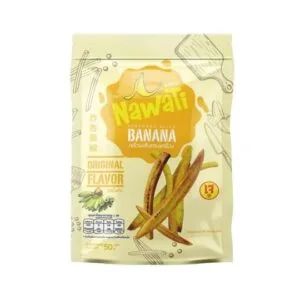 NAWATI Stick Banana Chip Original 30g – crispy natural banana chip snack sticks
