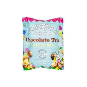 Popcorn Shed Chocolate Trio Popcorn Snack Pack 24g – artisan gourmet chocolate flavour popcorn