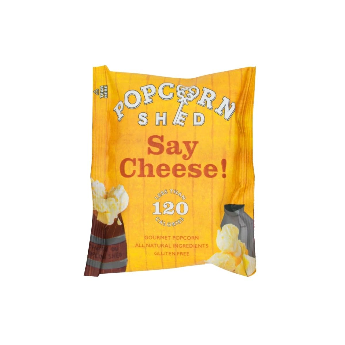 Popcorn Shed Say Cheese! Popcorn Snack Packs 16g Popcorn Shed Say Cheese Popcorn Snack Pack 16g – artisan gourmet cheddar cheese popcorn