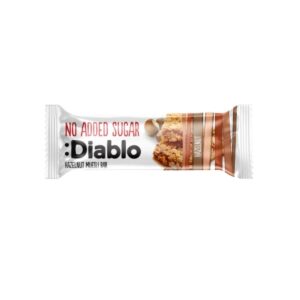 Diablo No Added Sugar Hazelnut Muesli Bar 30g – low sugar wholesome muesli snack bar