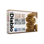Diablo Sugar-Free Vanilla Sandwich Cookies with Cocoa Cream 4 x 44g – low sugar indulgent sandwich cookies