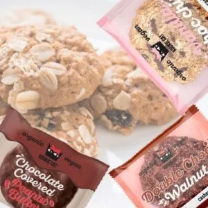 Kookie Cat soft baked cookies, vegan & gluten-free, natural ingredients