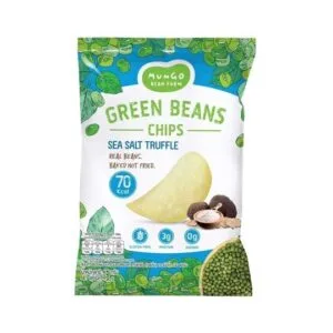 Mungo Bean Farm Chips Sea Salt Truffle 15g – premium mung bean chips with truffle flavour