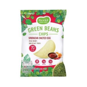 Mungo Bean Farm Chips Sriracha Salt Egg 15g – spicy salted egg mung bean chips