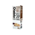 Diablo Sugar-Free Chocolate Chip Cookies Sweetened with Maltitol 130g – classic low sugar chocolate chip cookies