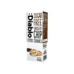 Diablo Sugar-Free Chocolate Chip Cookies Sweetened with Maltitol 130g – classic low sugar chocolate chip cookies